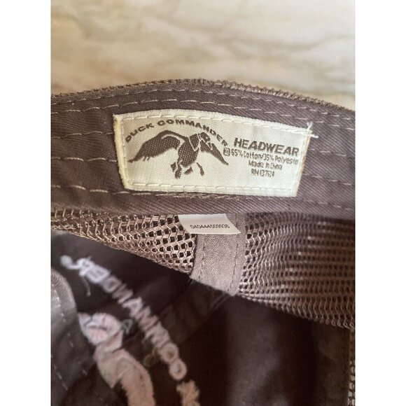 Duck Commander Dynasty Mesh Back Trucker Women's Pink Brown  Cap Hat Distressed - Picture 7 of 8